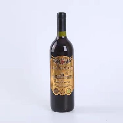 Стикеры ярлыка красного вина завертывают напечатанный прилипатель в бумагу дня рождения водоустойчивый