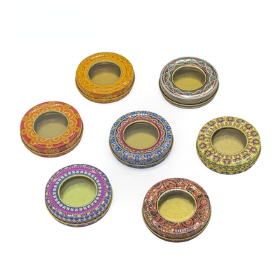 4 Oz опарникы контейнеров свечи олова металла 8 Oz 70x20mm кругом