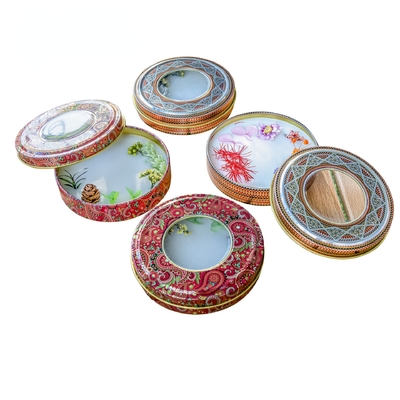 крышка качества еды специи коробки олова шафрана 50g 100g 200g прямоугольная выбивая