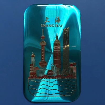 эпоксидная смола стикера купола геля 3D обозначает логотип Кристл голографический